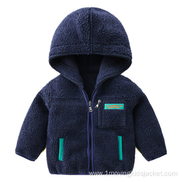 Children's Thick Coat Solid Color